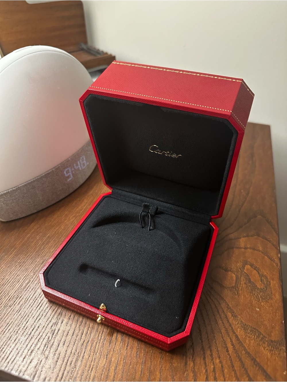 Brand New Authentic Cartier Red Jewelry Box